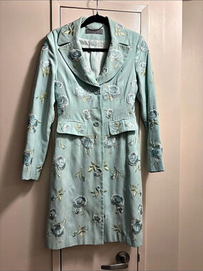 Karen Millen Floral Embroidered Coat